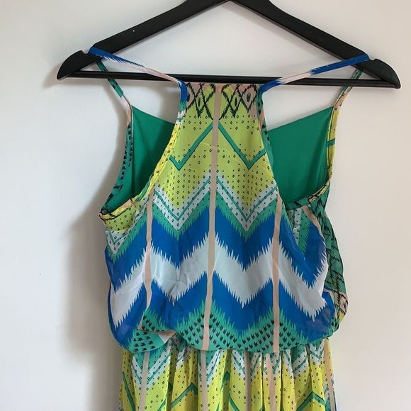 🌈 3/$20 5th & Love pattern boho blues flowy dress - Picture 7 of 9